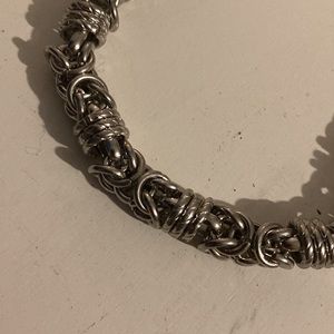 Barbed Wire Goth Western Stainless Steel Grunge Style Men Bracelet